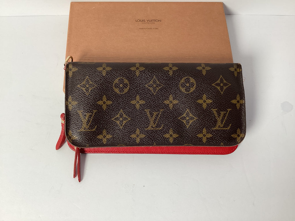 Louis Vuitton Monogram Ansolite Rouge Long Wallet