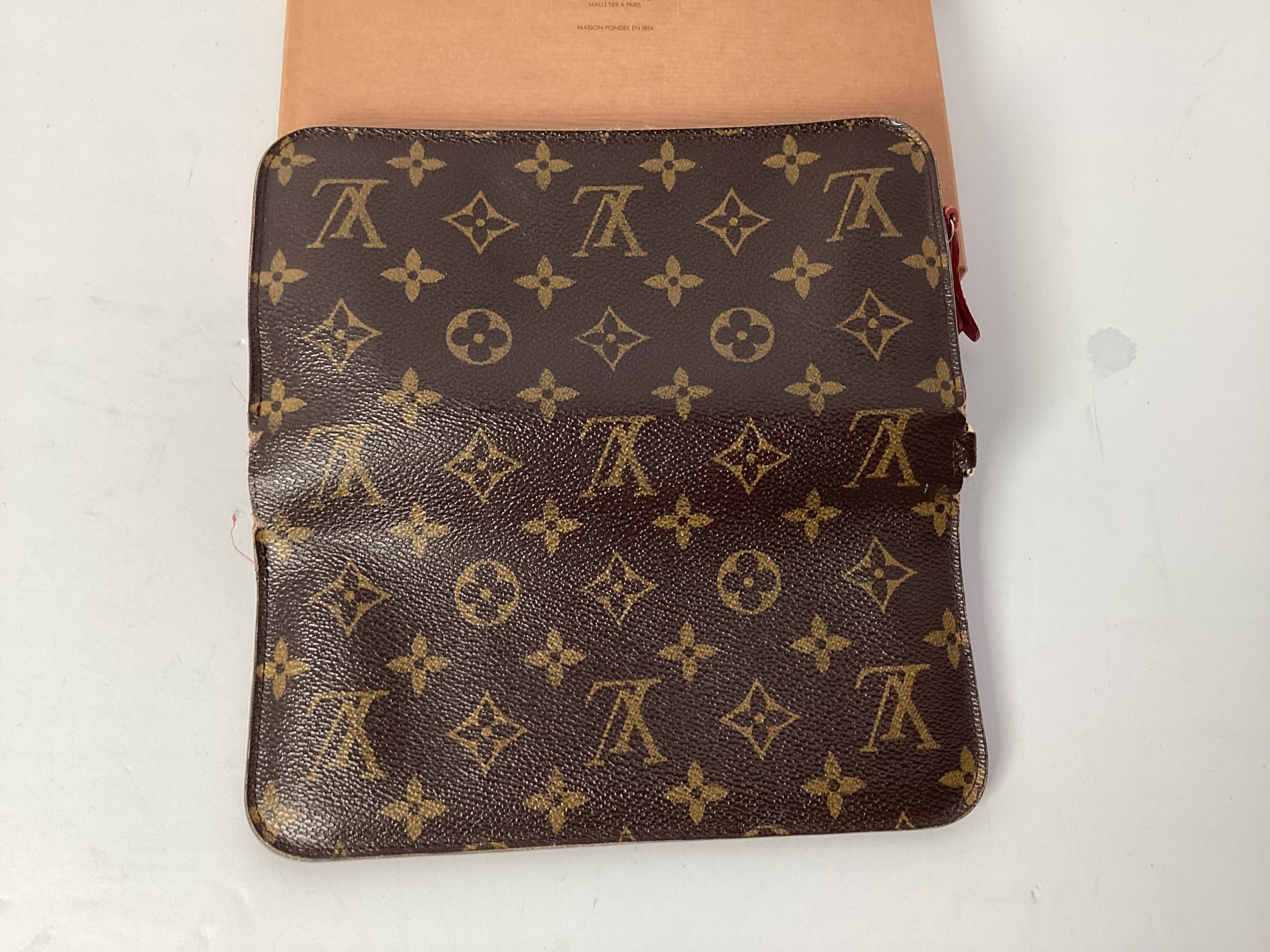 Louis Vuitton Monogram Ansolite Rouge Long Wallet
