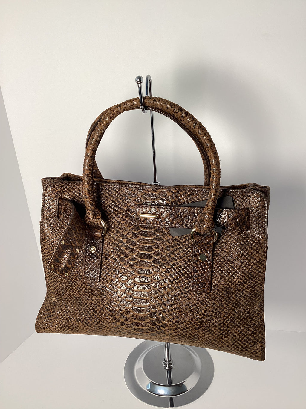 Michael Kors Hamilton Satchel Animal Print
