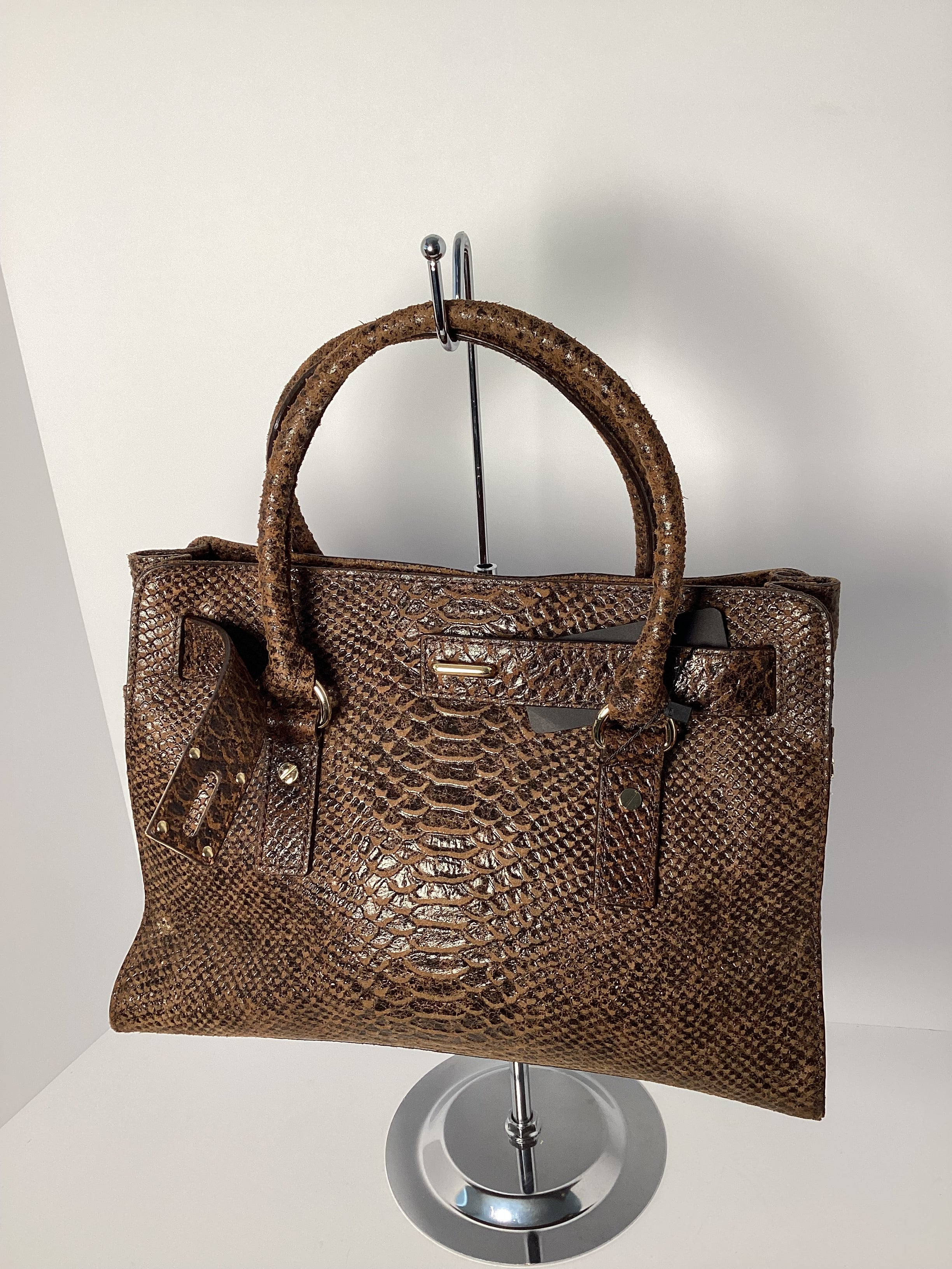 Michael Kors Hamilton Satchel Animal Print