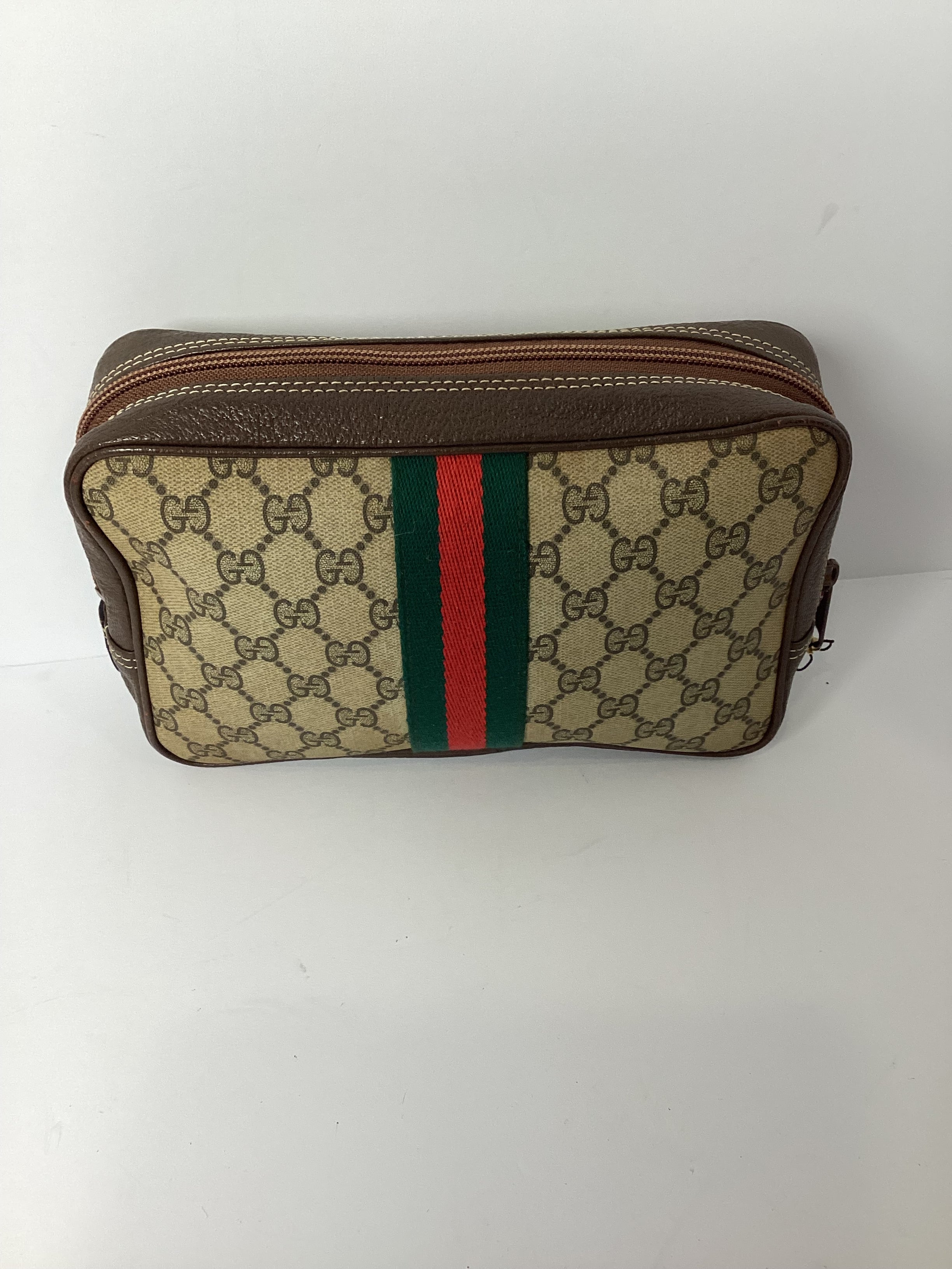 Gucci GG Supreme Clutch/Cosmetic Pouch