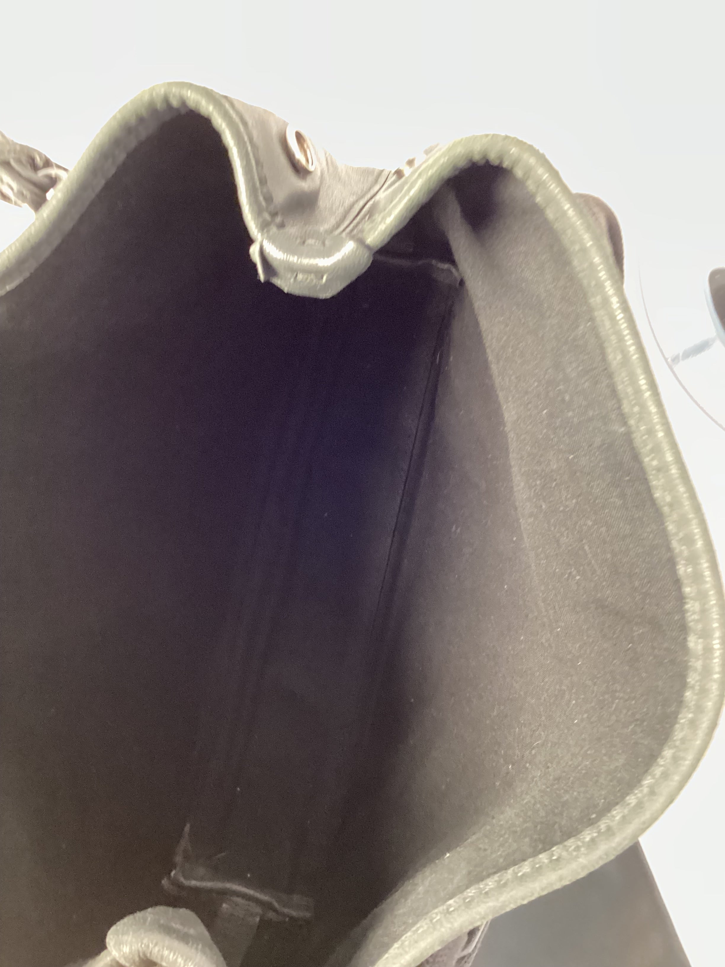 Balenciaga Navy Cabas XS 2-Way Bag (Gray/Silver) 🩶✨