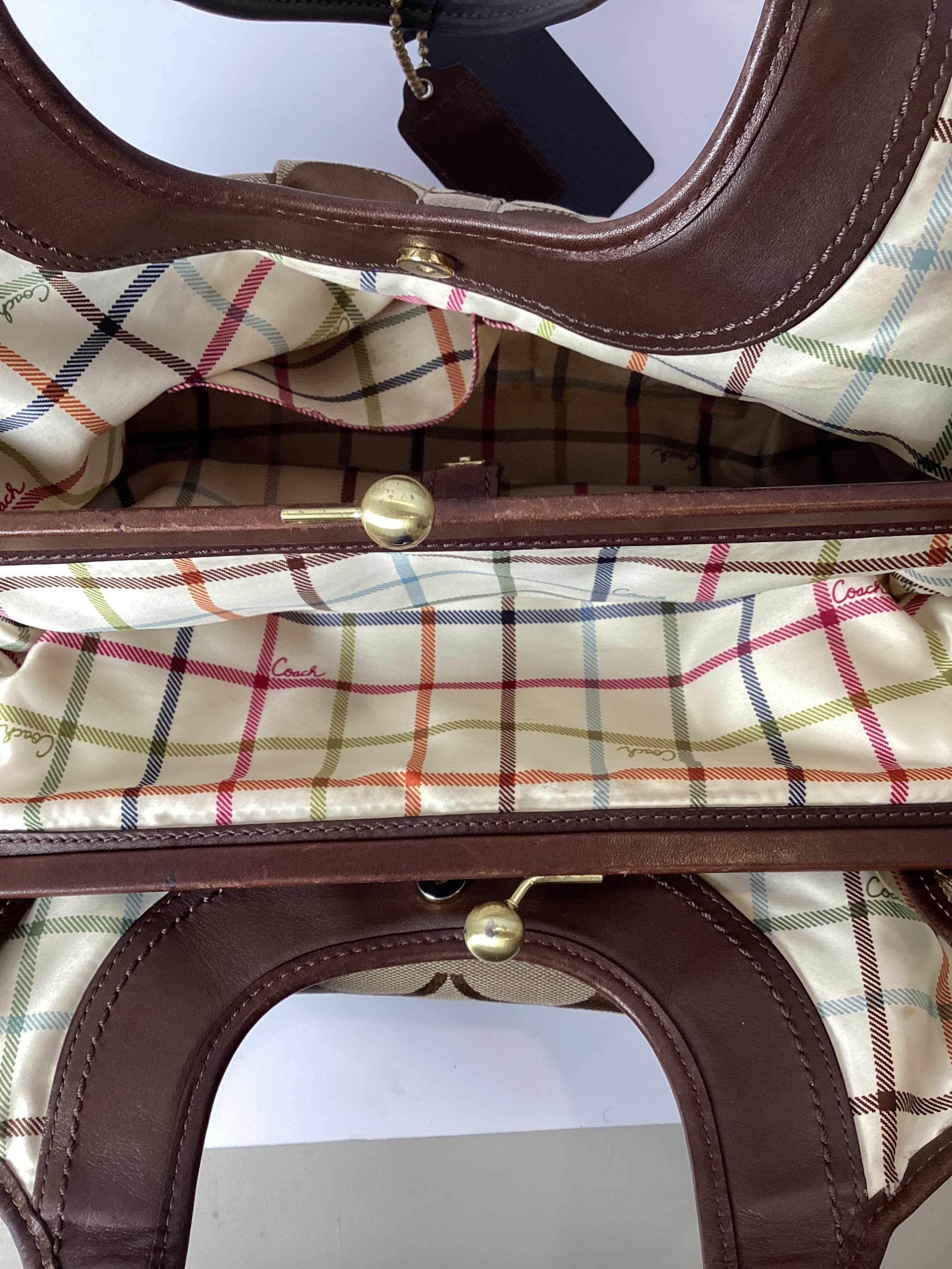 COACH VINTAGE KISSLOCK CC HANDBAG