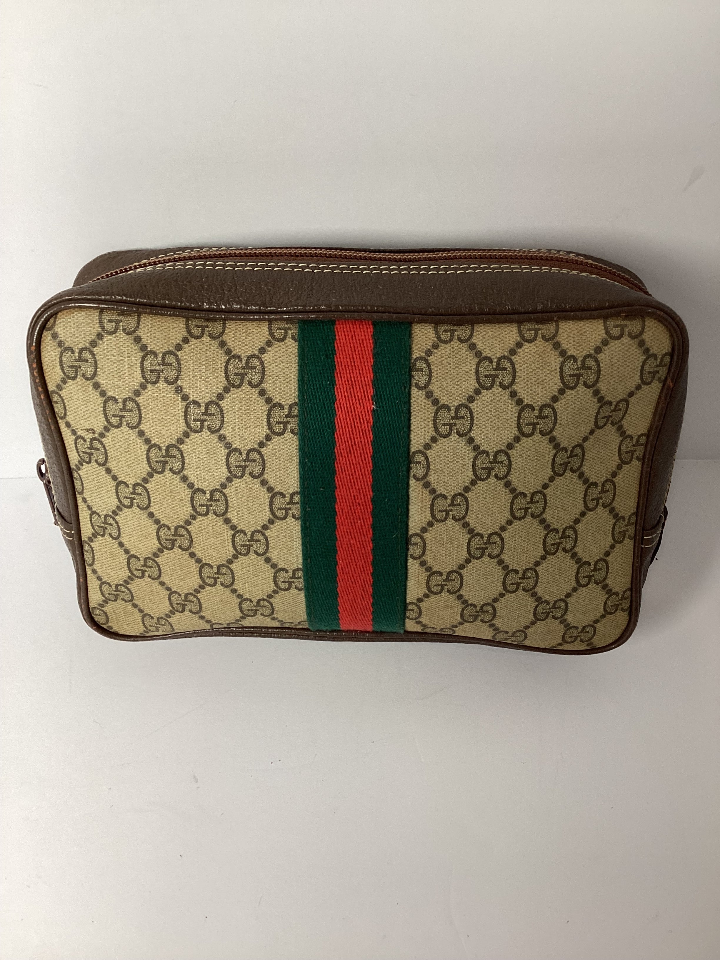 Gucci GG Supreme Clutch/Cosmetic Pouch