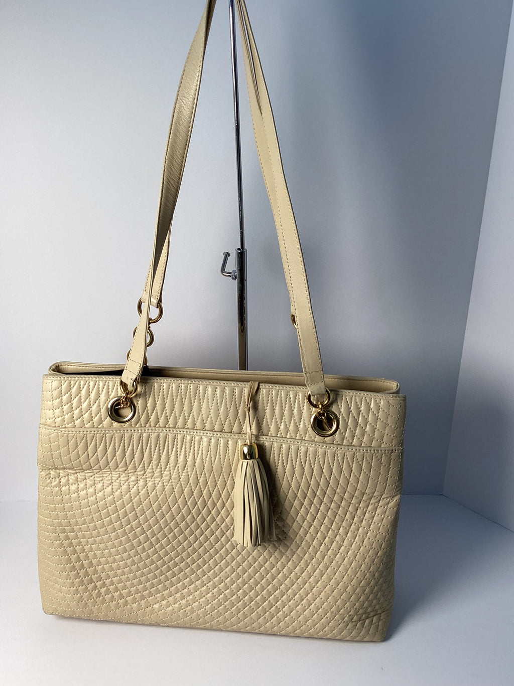 Bally Cream Leather Tote