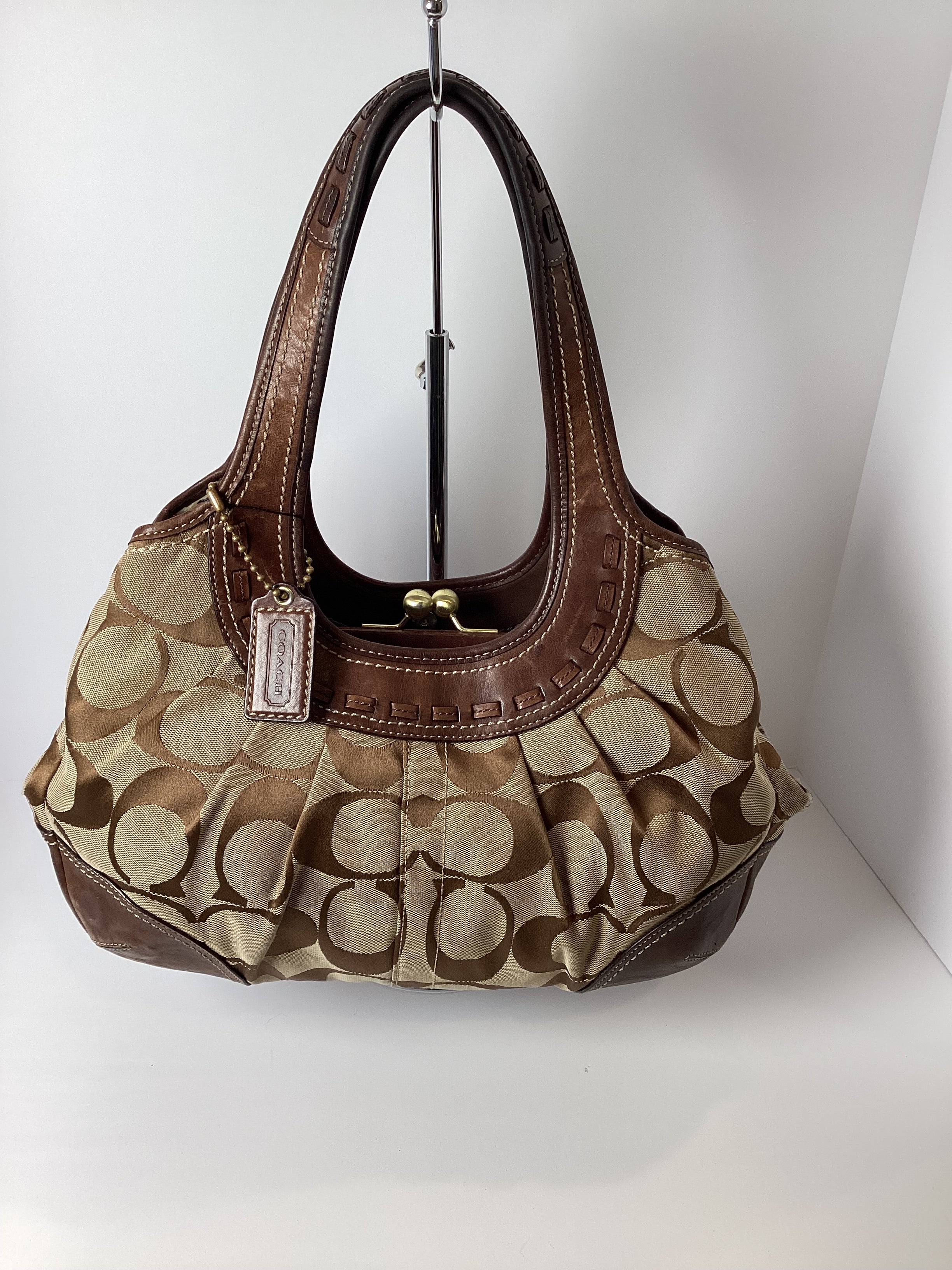 COACH VINTAGE KISSLOCK CC HANDBAG