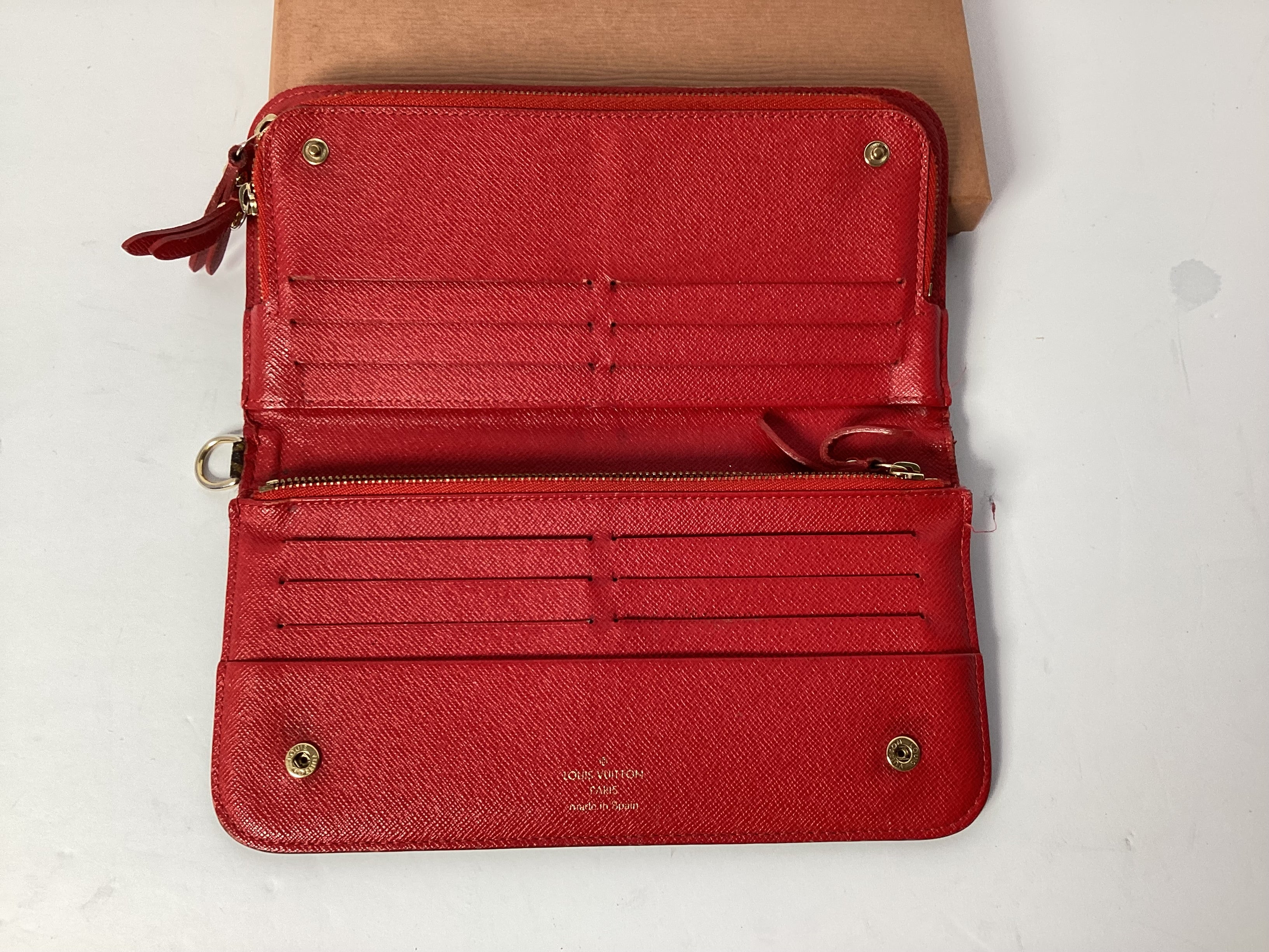 Louis Vuitton Monogram Ansolite Rouge Long Wallet