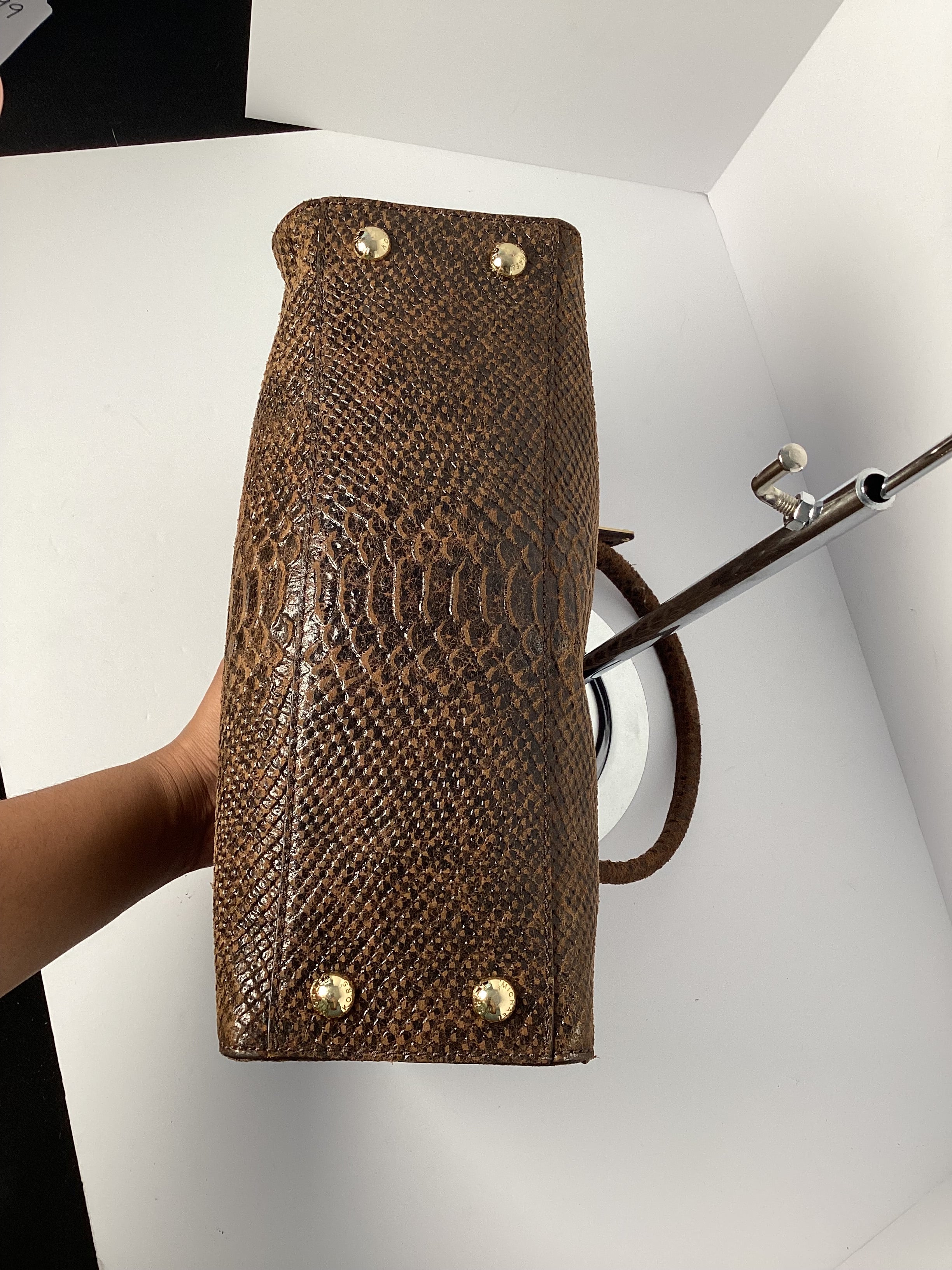 Michael Kors Hamilton Satchel Animal Print