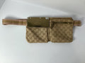 Gucci GG Monogram Canvas Waist Bag (Gold)