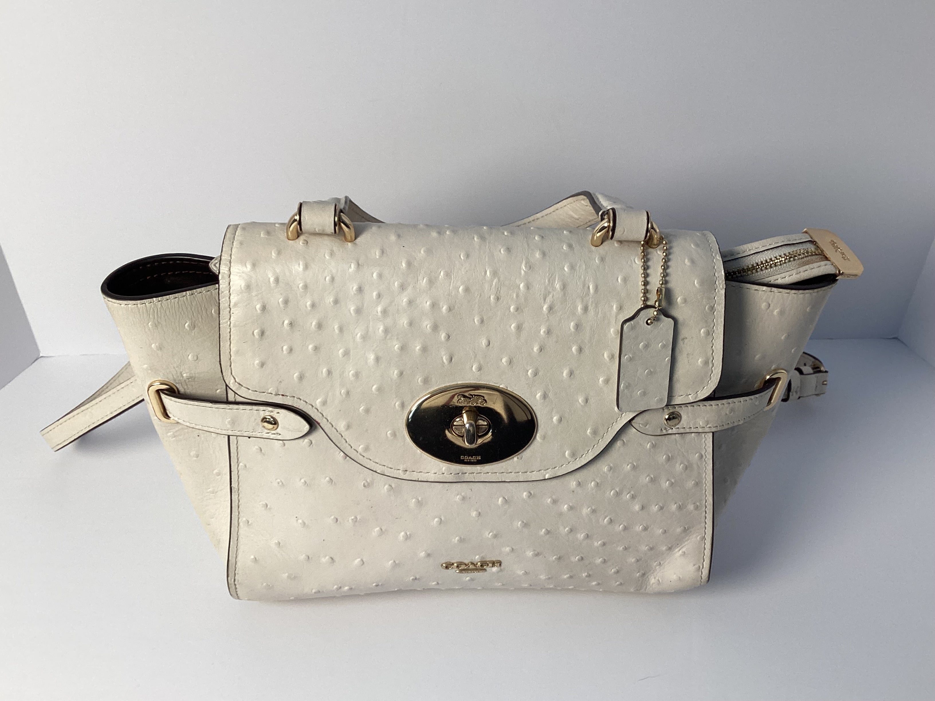 COACH OSTRICH HANDBAG