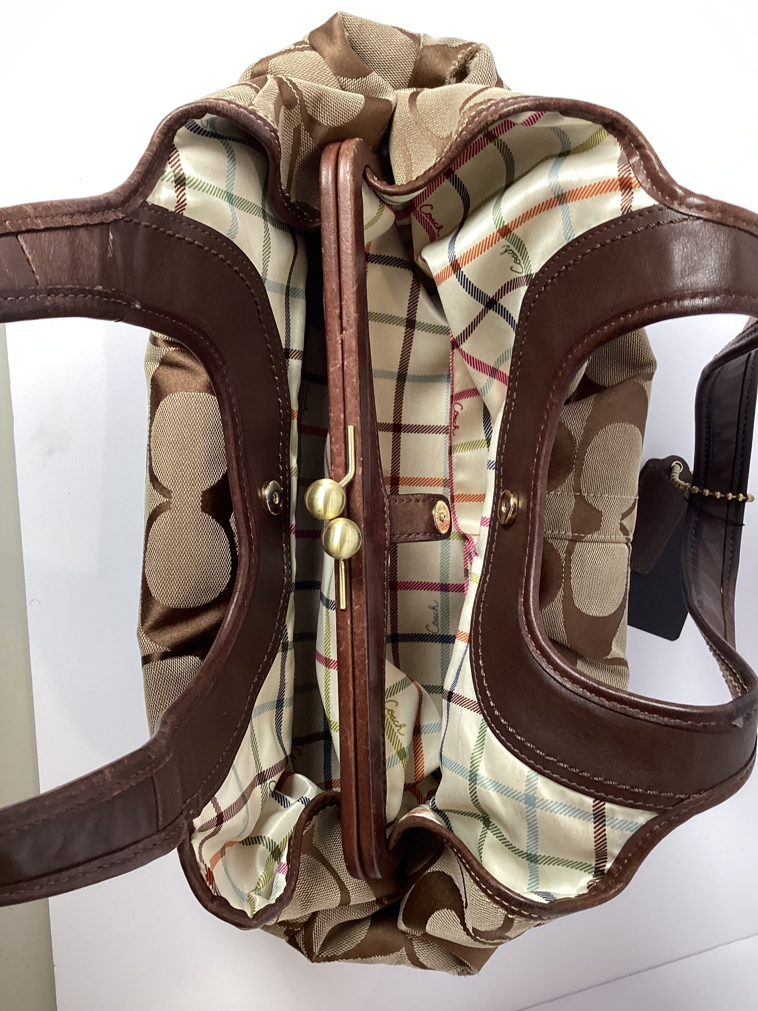 COACH VINTAGE KISSLOCK CC HANDBAG