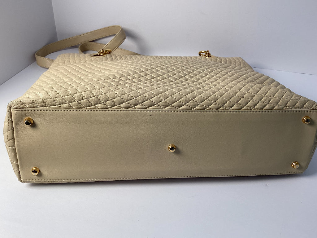 Bally Cream Leather Tote