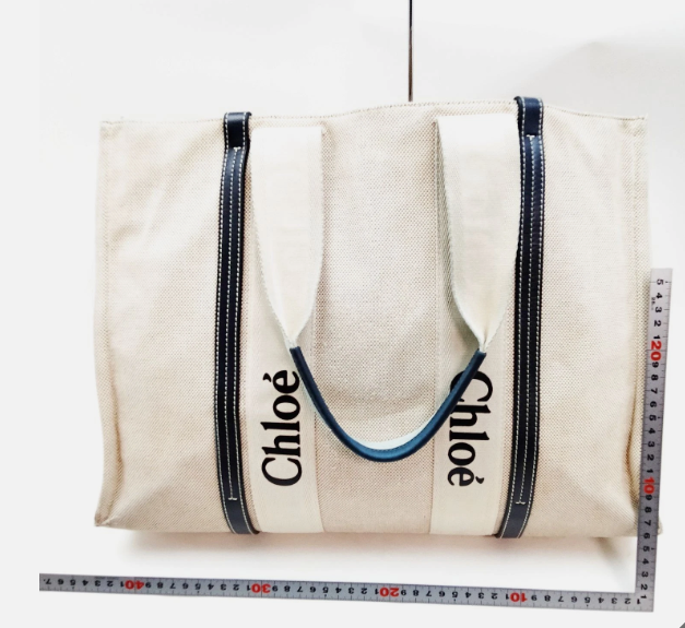 Chloe Tote Bag Beige Canvas