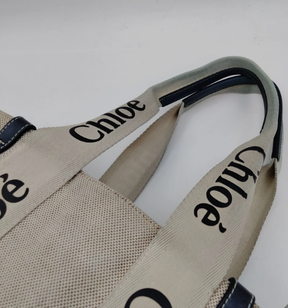 Chloe Tote Bag Beige Canvas