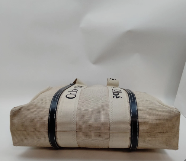 Chloe Tote Bag Beige Canvas