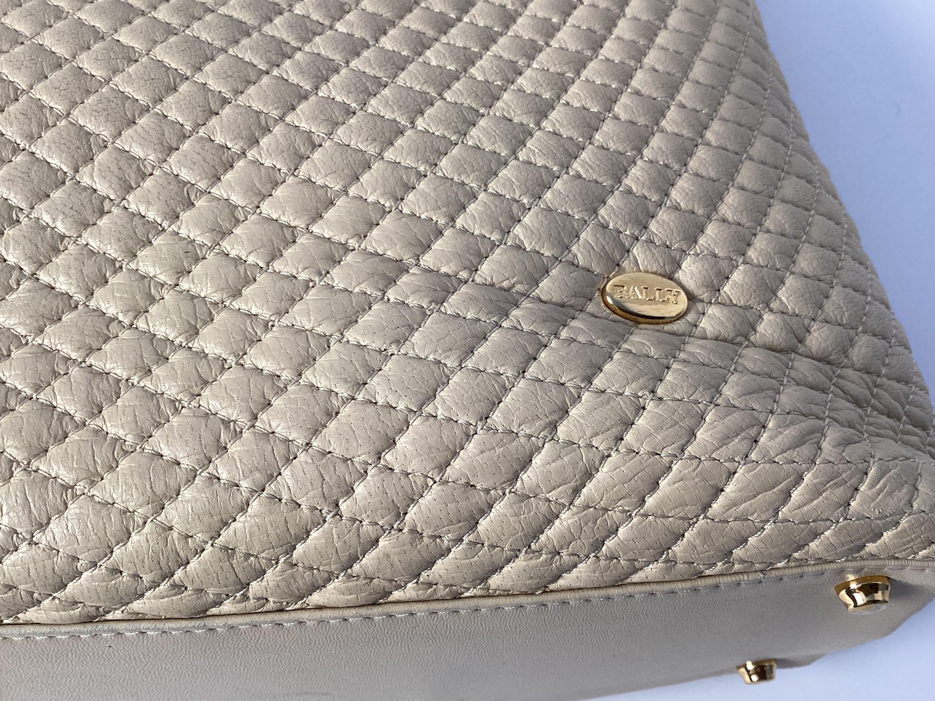 Bally Cream Leather Tote