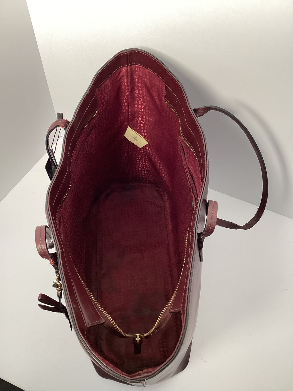 Kate Spade Leather Tote (Burgundy)