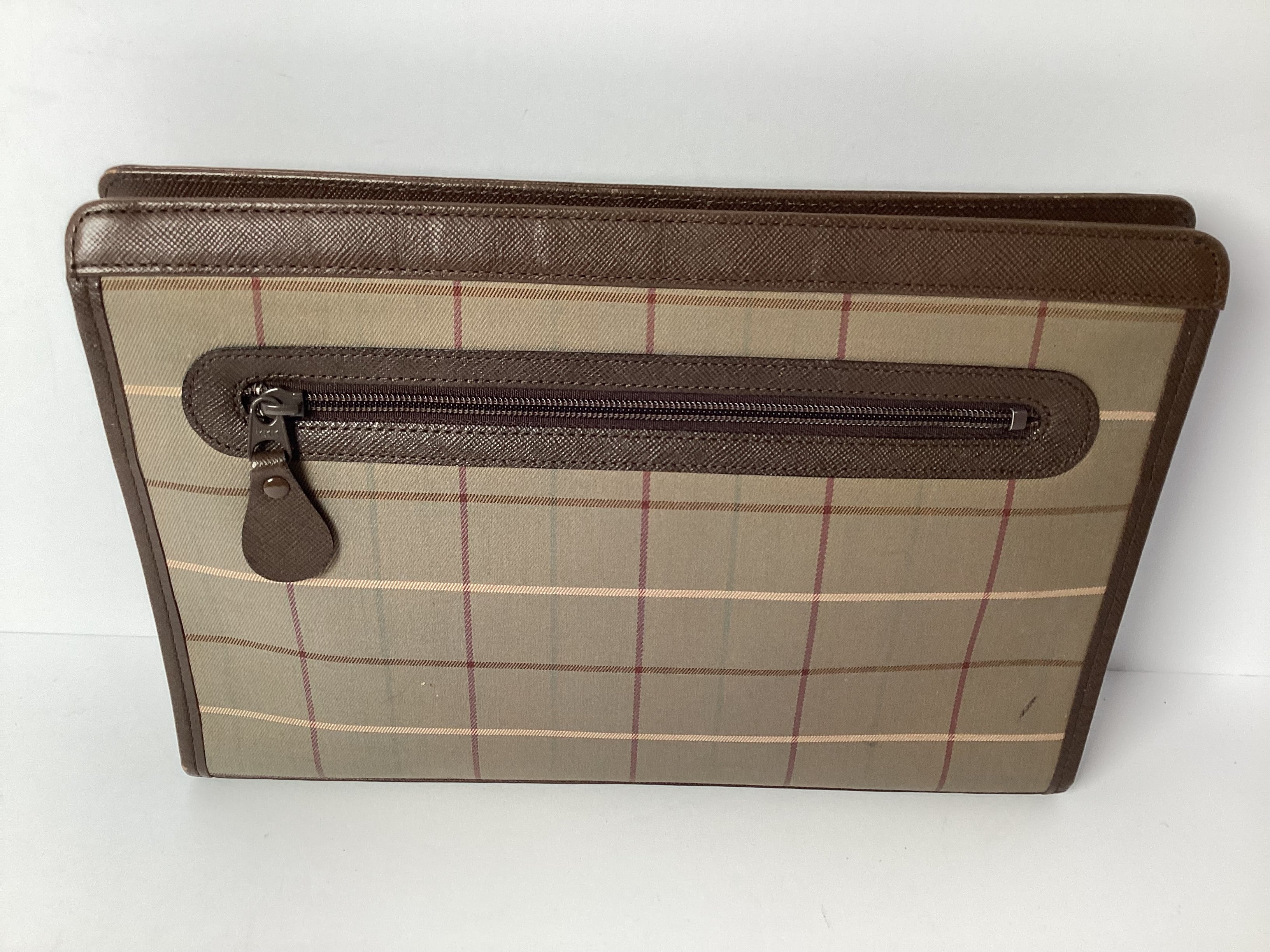 BURBERRY NOVA CANVAS CLUTCH