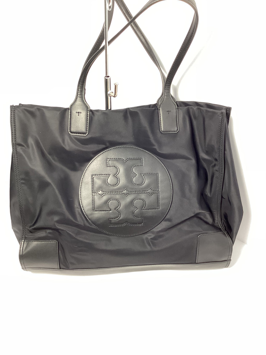 TORY BURCH BLACK NYLON TOTE
