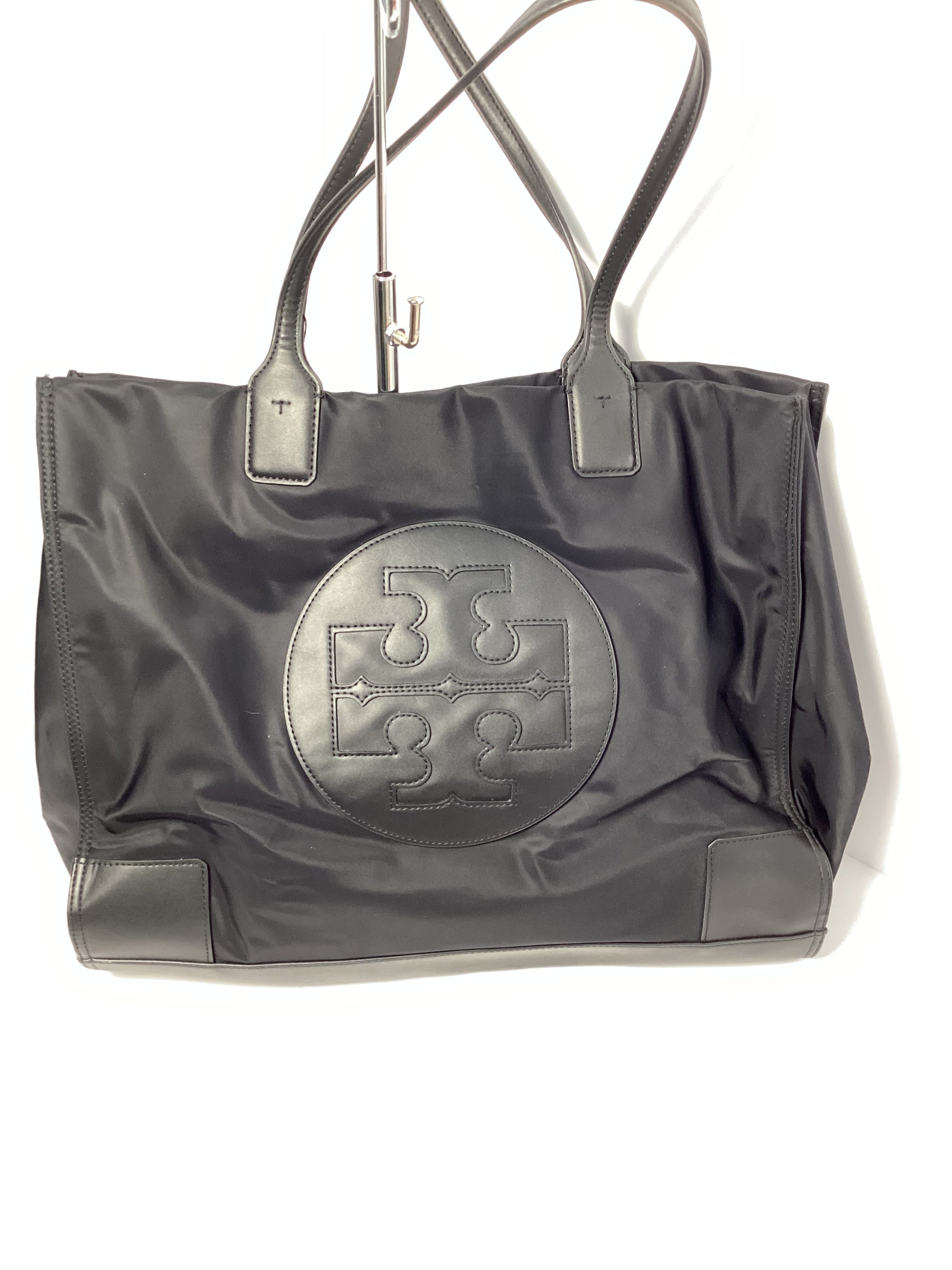 TORY BURCH BLACK NYLON TOTE