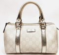 Gucci Hand Mini Boston Bag White