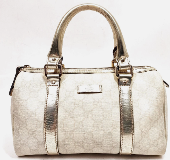 Gucci Hand Mini Boston Bag White
