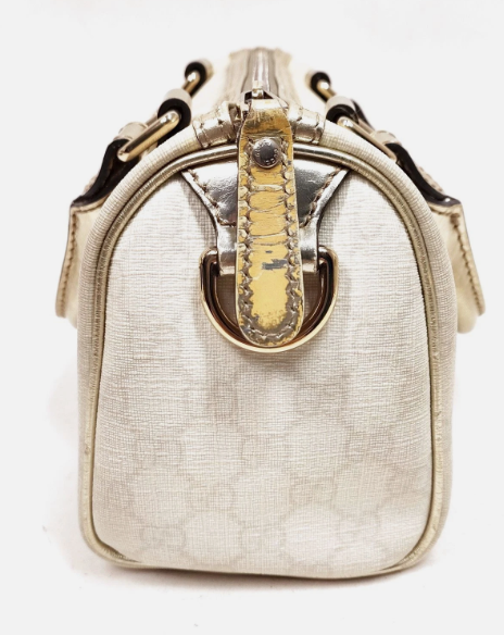 Gucci Hand Mini Boston Bag White