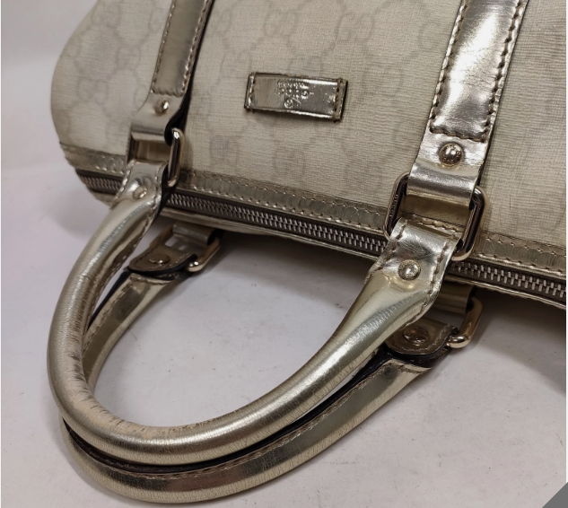 Gucci Hand Mini Boston Bag White