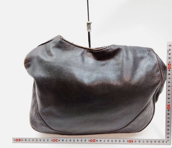 Gucci Shoulder Bag Brown Leather
