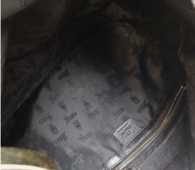 Gucci Shoulder Bag Brown Leather