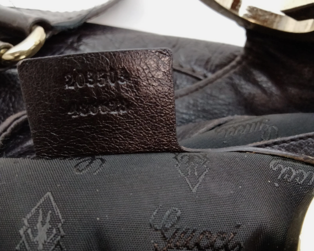 Gucci Shoulder Bag Brown Leather