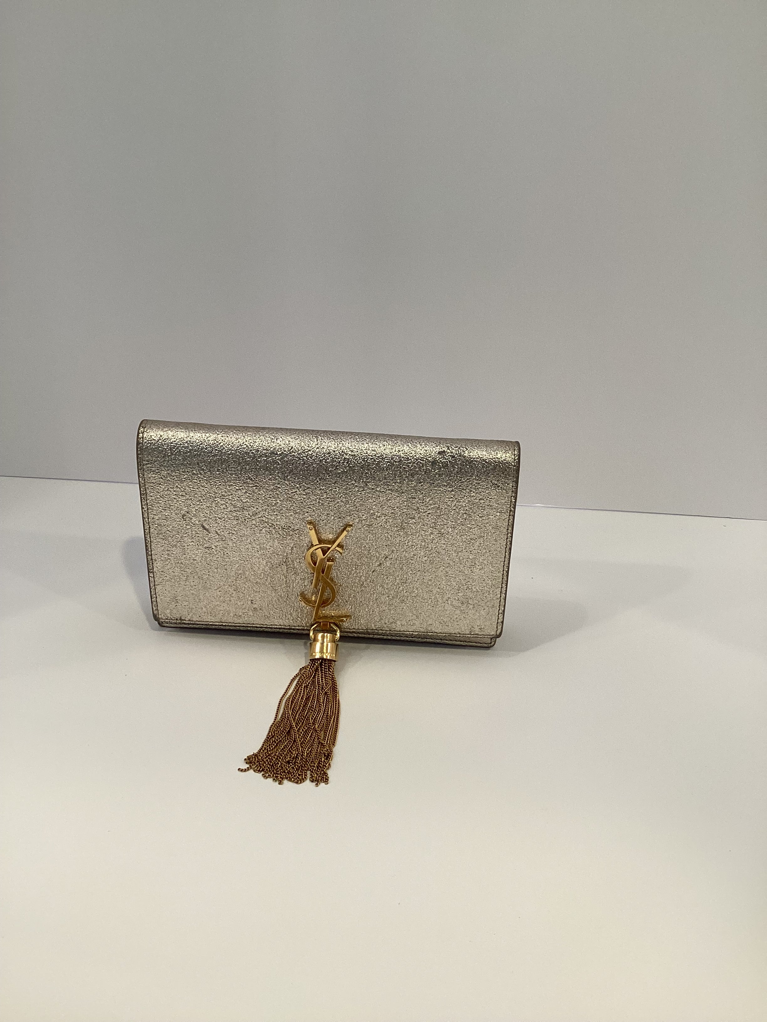 YSL SILVER GOLD CROSS BODY