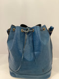 LOUIS VUITTON Epi Noe Shoulder Bag Toledo Blue