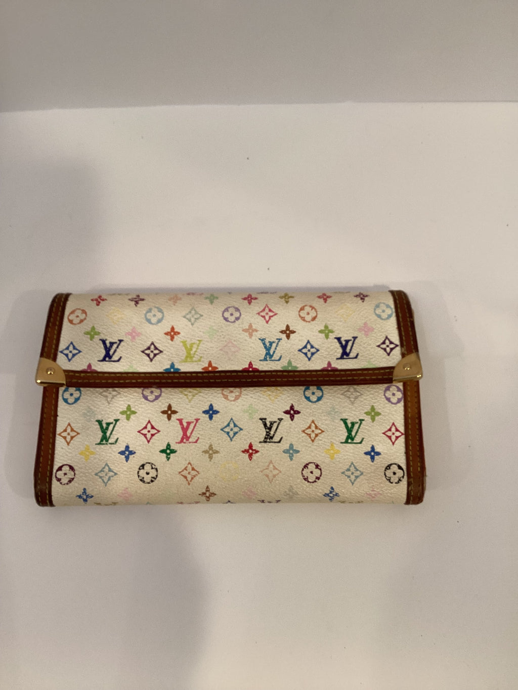 Louis Vuitton Monogram White Multicolor Wallet