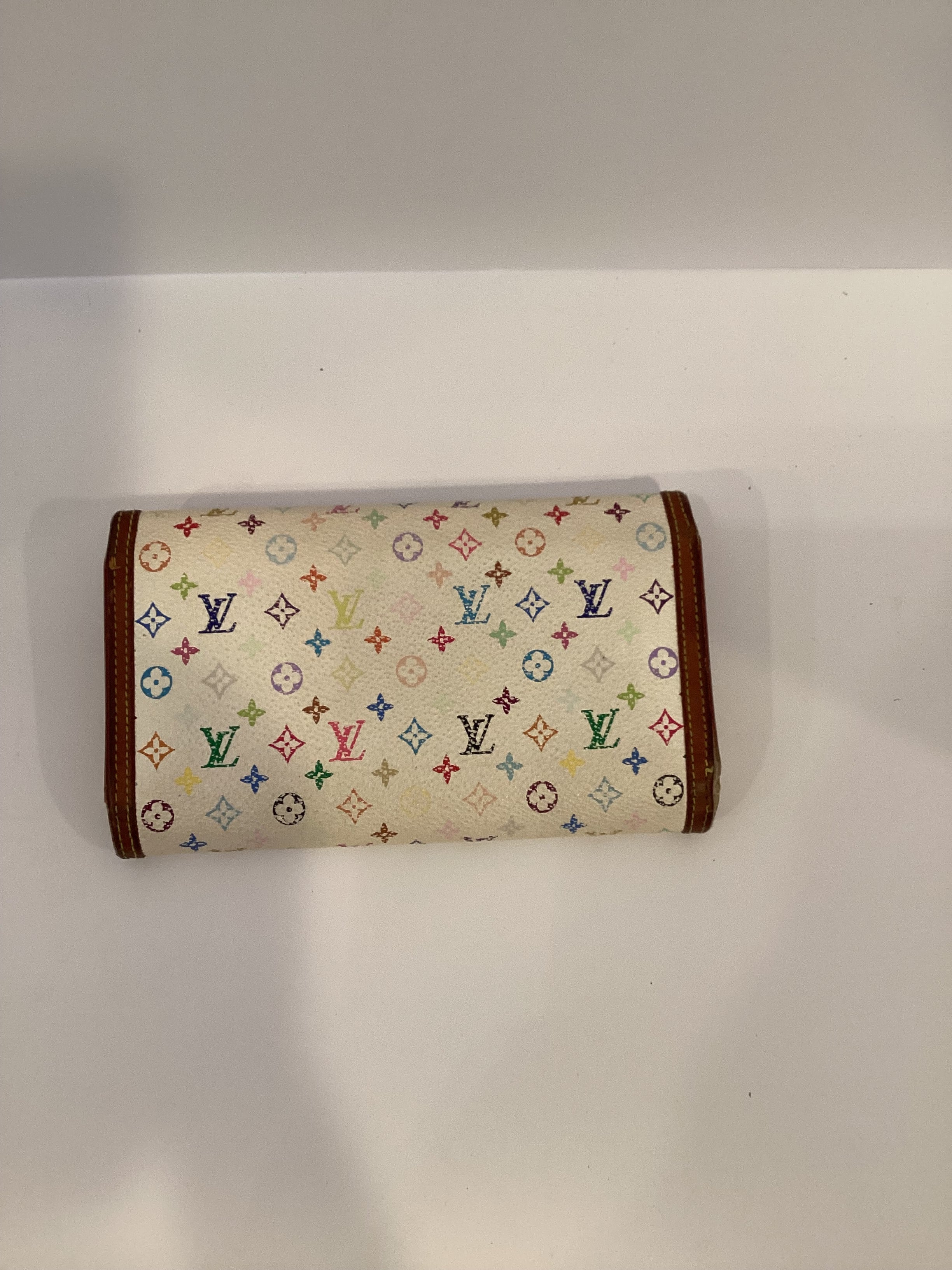 Louis Vuitton Monogram White Multicolor Wallet