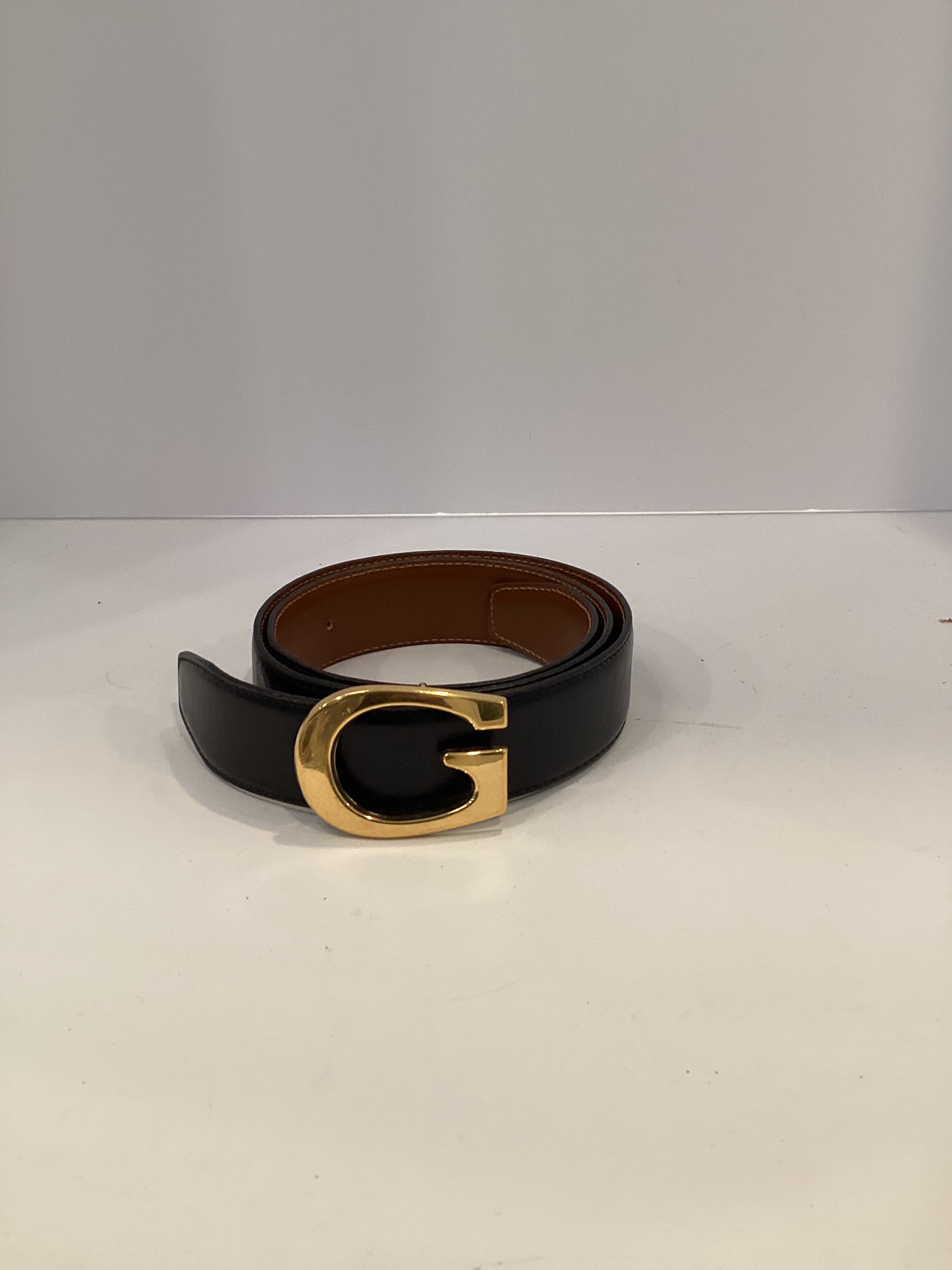 Gucci Belt Vintage (Gold G Buckle)