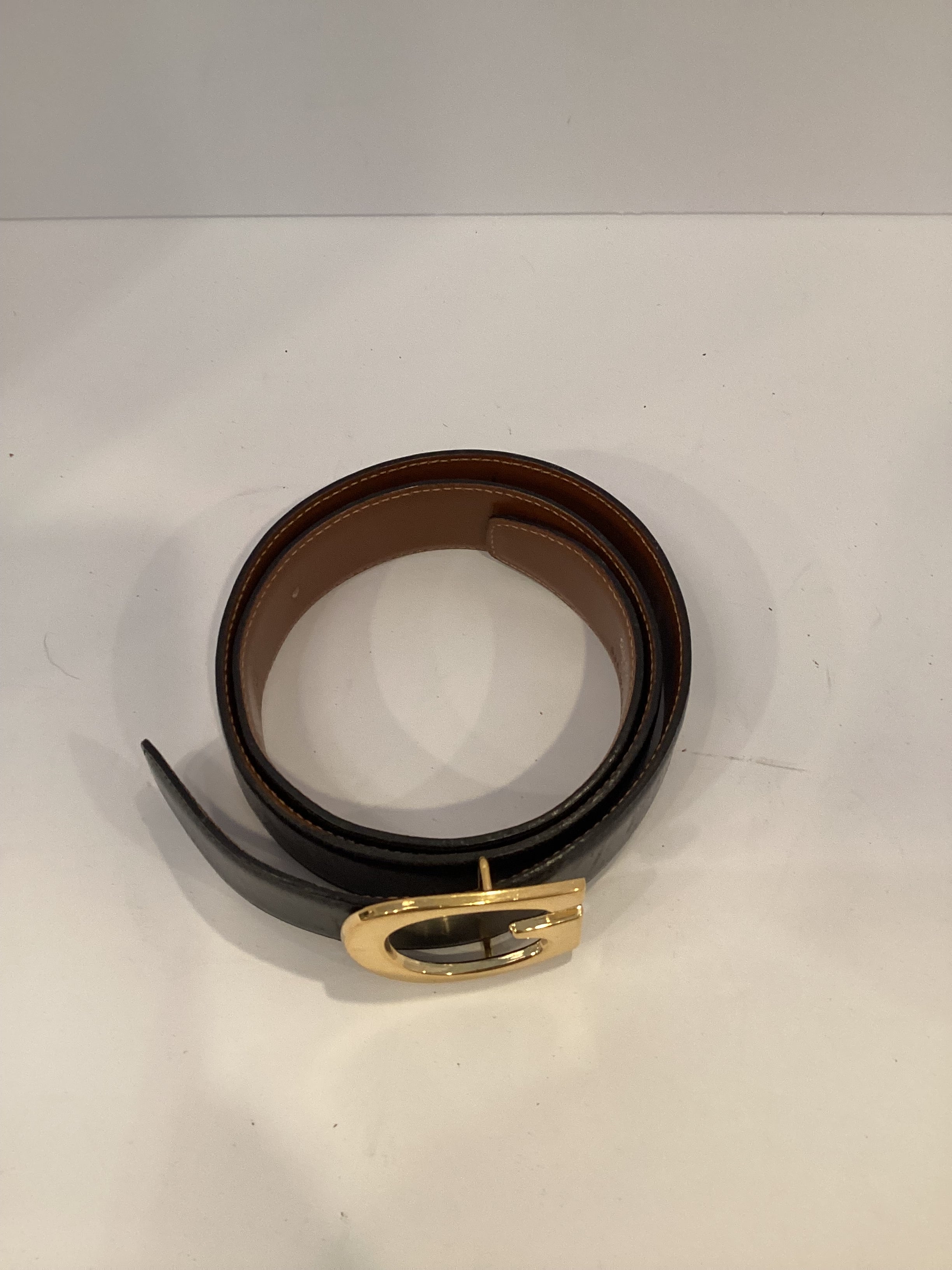 Gucci Belt Vintage (Gold G Buckle)