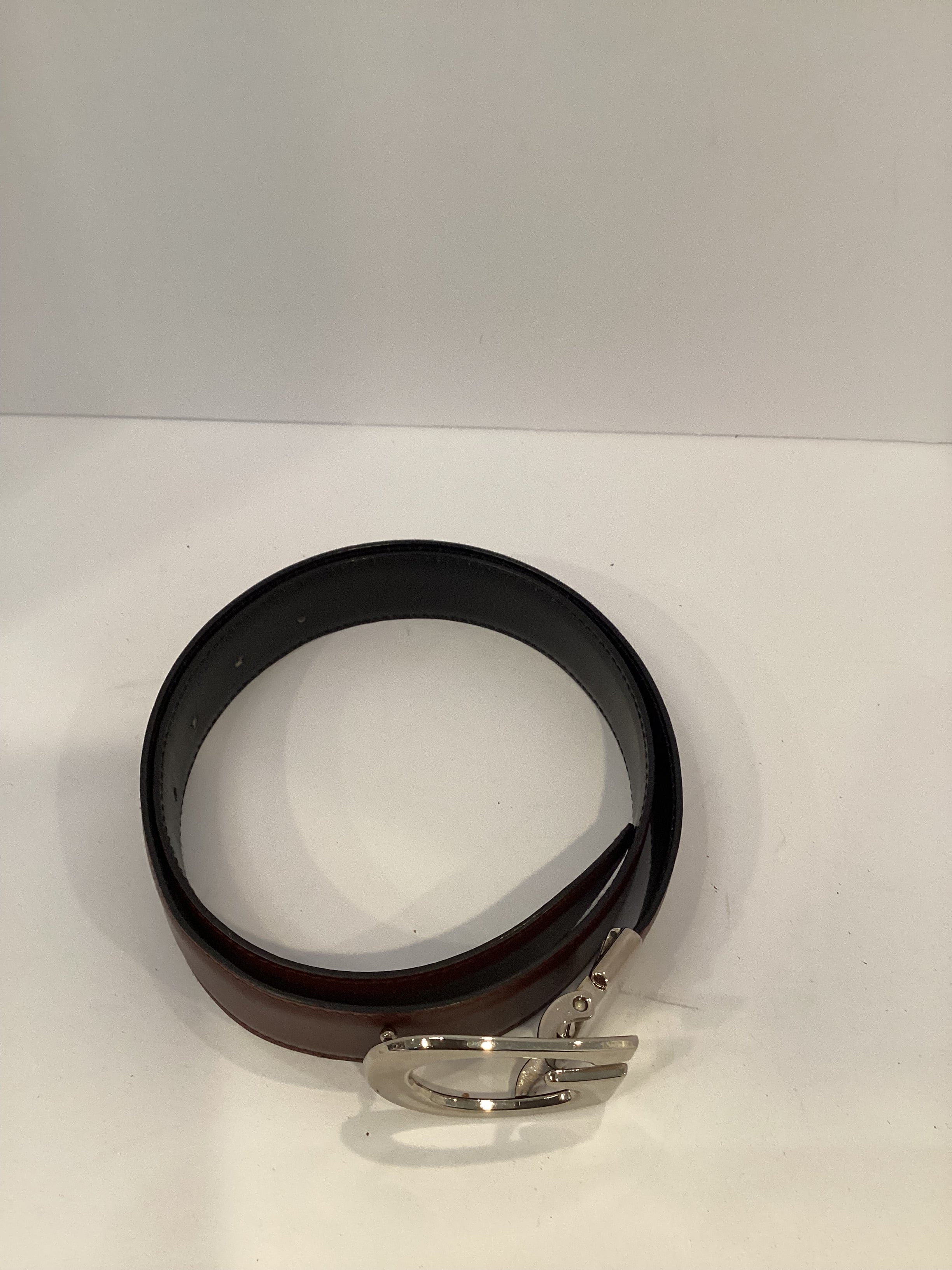 Gucci Belt Vintage (Silver G Buckle)