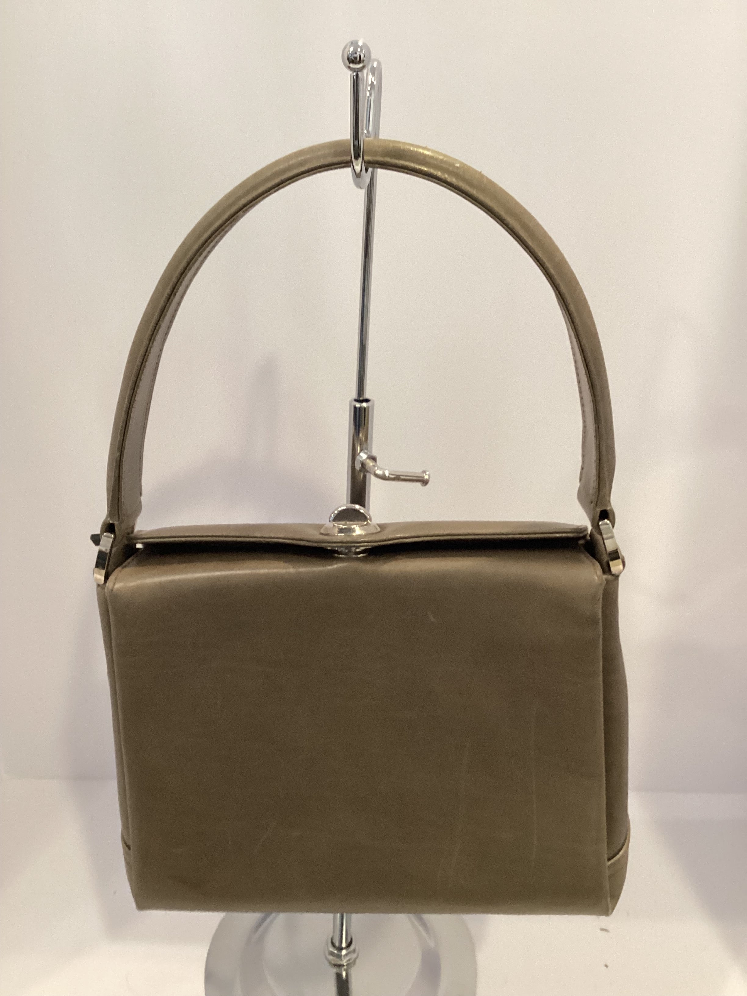Gucci Grey Turnlock Handbag
