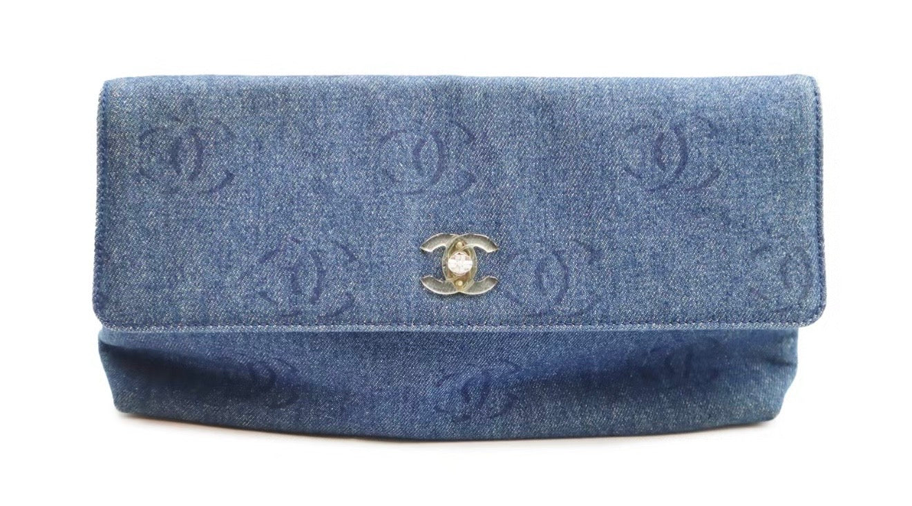 Chanel Denim Clutch