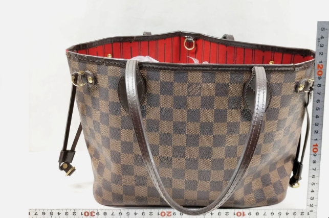 Louis Vuitton LV Tote Bag Neverfull PM Brown Damier