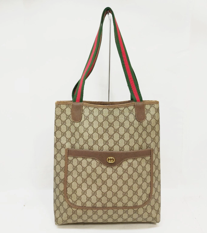 Gucci GG Supreme Web Tote (Vintage Style)